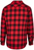 Рубашка URBAN CLASSICS Padded Check Flannel Shirt Black/Red фото 2