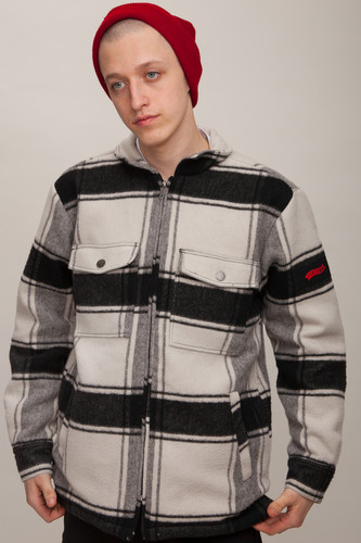 Куртка-рубашка FICTION WEAR Redneck (Черно-Белый, L)