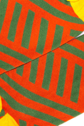 Носки BURNING HEELS Диагональ короткие Оранжевый фото 5