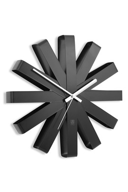 Часы настенные ribbon чёрныe Черный фото 2