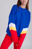 Свитшот SUKOVA SY-01-00-V Синий с желто-красно-белыми вставками фото 5