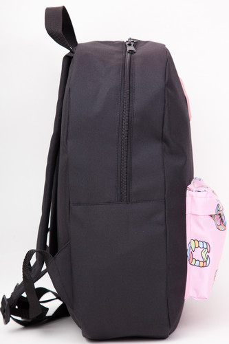 Рюкзак OLDY Черный/Челюсти (розовый) фото 10