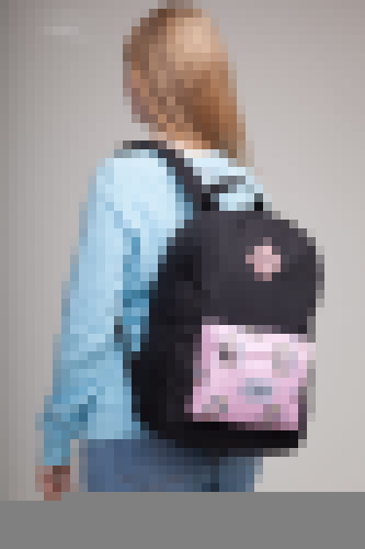 Рюкзак OLDY Черный/Челюсти (розовый) фото 14