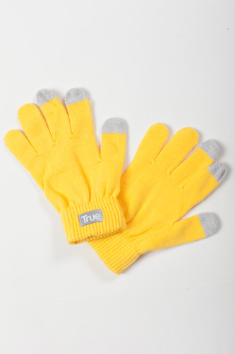 Перчатки TRUESPIN Touch Gloves FW19 Yellow фото 4