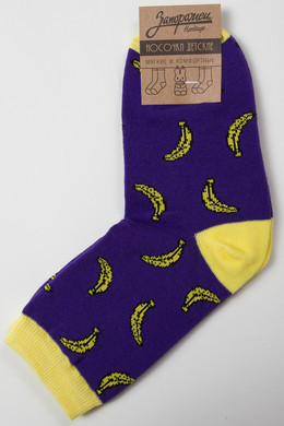Носки ЗАПОРОЖЕЦ Банан детские Фиолетовый фото 2