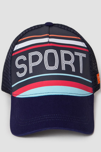 Бейсболка ЗАПОРОЖЕЦ Sport Stripes/Спорт Полоски Trucker Cap Navy фото 6