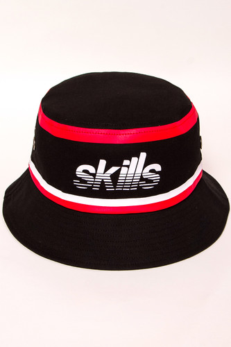 Панама SKILLS Stripes Black/Red фото 4