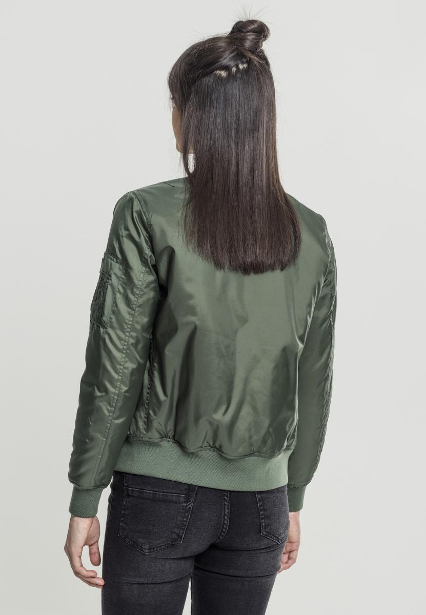 urban classics ladies long bomber jacket