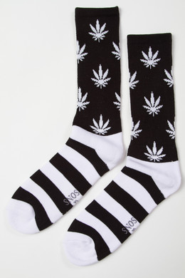 Носки CAYLER & SONS Budz&stripes Socks Double-pad Black/White & Deep Navy/Red/White фото 2