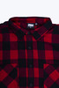 Рубашка URBAN CLASSICS Checked Flanell Shirt Black/Burgundy фото 5
