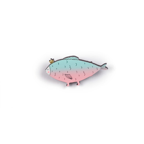 Значок COREYAGI Стандарт Царь-Рыба (розовый) СТ-ЦА0052 фото 4