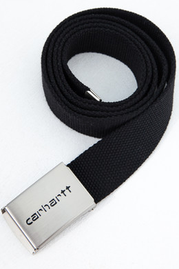 Ремень CARHARTT Clip Belt Chrome Black фото