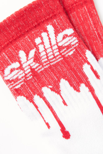 Носки SKILLS Кровь махровые Белый фото 10