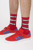 Носки CODERED Logo Stripes Socks Красный/Черно-Белое Лого фото