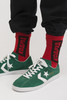 Носки CODERED Vertical Cyrillic Socks Красный/Черно-Красное Лого фото