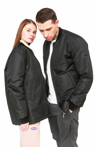 Куртка-Бомбер TRUESPIN удлиненный Черный фото 10