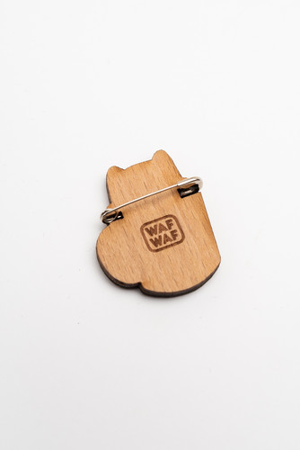 Значок деревянный WAF-WAF Кофитайм фото 6