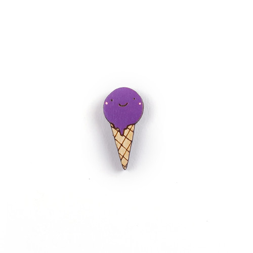 Значок COREYAGI Мини Мороженное (фиолетовый) МИ-МО025 фото 4
