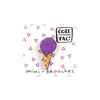 Значок COREYAGI Мини Мороженное (фиолетовый) МИ-МО025 фото 3