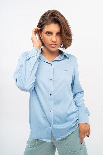 Рубашка UKKI классика (женская) Blue фото 11