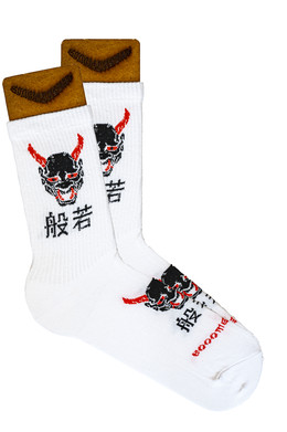 Носки BOOOMERANGS Демон Хання Белый