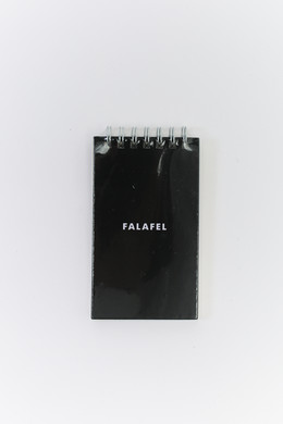 Блокнот на пружине FALAFEL BOOKS Notepad Black фото