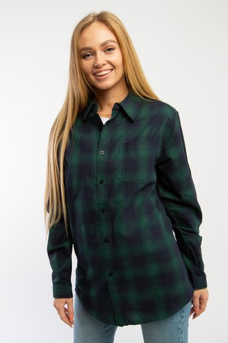 Рубашка TRUESPIN Flannel Shirt Navy/Green фото 12