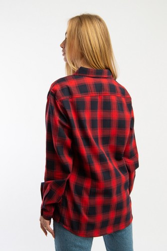 Рубашка TRUESPIN Flannel Shirt Navy/Red фото 13