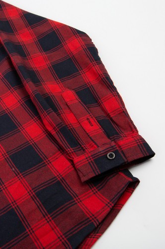 Рубашка TRUESPIN Flannel Shirt Navy/Red фото 17