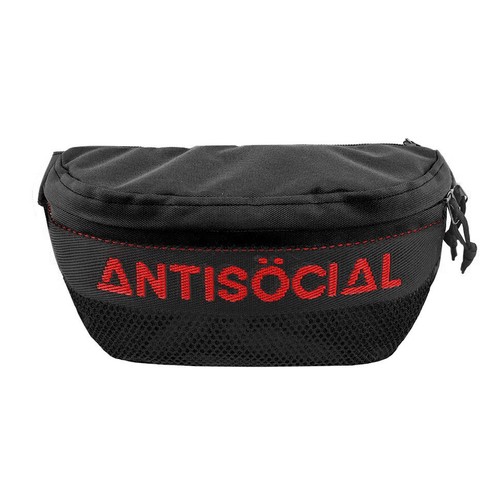 Сумка на пояс ANTISOCIAL Waist Bag Classic Black-Red фото 4