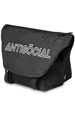 Сумка ANTISOCIAL City Bag Reflective Logo Черный фото