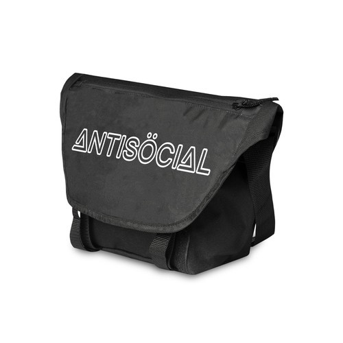 Сумка ANTISOCIAL City Bag Reflective Logo Черный фото 4