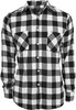 Рубашка URBAN CLASSICS Checked Flanell Shirt Black/White фото 4