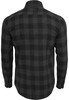 Рубашка URBAN CLASSICS Checked Flanell Shirt Black/Charcoal фото 6