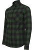 Рубашка URBAN CLASSICS Checked Flanell Shirt Black/Forest фото 3