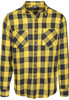 Рубашка URBAN CLASSICS Checked Flanell Shirt Black/Honey фото 4
