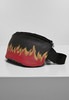Сумка MISTER TEE Flame Print Leather Imitation Hip Bag Black/Red фото 3