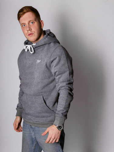 Худи с начесом РОДИНА Base (мужское) Темно-Серый фото 5