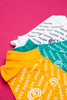 Набор носков СОК'С Просто Носок (короткие) Бирюзовый/Оранжевый/Белый фото 4