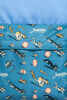 Рюкзак ЗАПОРОЖЕЦ Daypack карман принт коты Голубой/Морской Синий фото 4