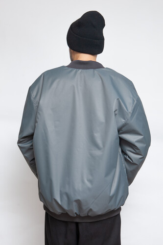 Куртка-Бомбер TRUESPIN Loose Fit FW22 Серый фото 13