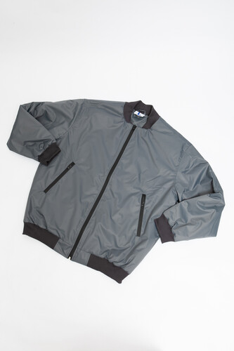 Куртка-Бомбер TRUESPIN Loose Fit FW22 Серый фото 15