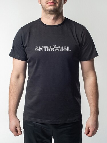 Футболка ANTISOCIAL Logo 2.0 Черный фото 4