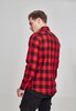 Рубашка URBAN CLASSICS Checked Flanell Shirt Black/Red фото 4