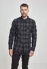 Рубашка URBAN CLASSICS Checked Flanell Shirt Black/Charcoal фото