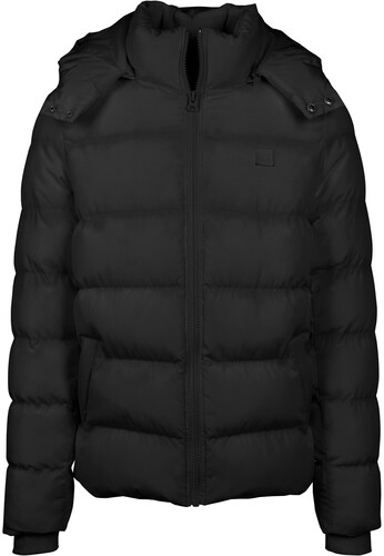 Куртка URBAN CLASSICS Hooded Puffer Jacket Black фото 11