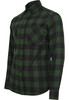 Рубашка URBAN CLASSICS Checked Flanell Shirt Black/Forest фото 4
