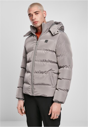 Куртка URBAN CLASSICS Hooded Puffer Jacket Asphalt фото 7