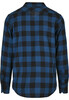 Рубашка URBAN CLASSICS Checked Flanell Shirt Blue/Black фото 2