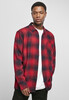 Рубашка URBAN CLASSICS Checked Flanell Shirt Black/Red фото